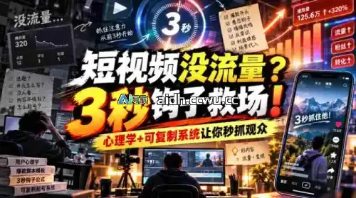 短视频 3 秒吸睛技巧 + n8n 本地线索自动化系统【原创双语字幕】
